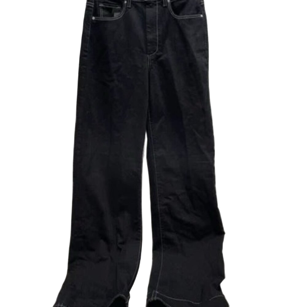 PAIGE Black Flare & Wide Leg Jeans